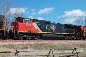 CN C44-9WL #2521 was the third motor on the oil empty.